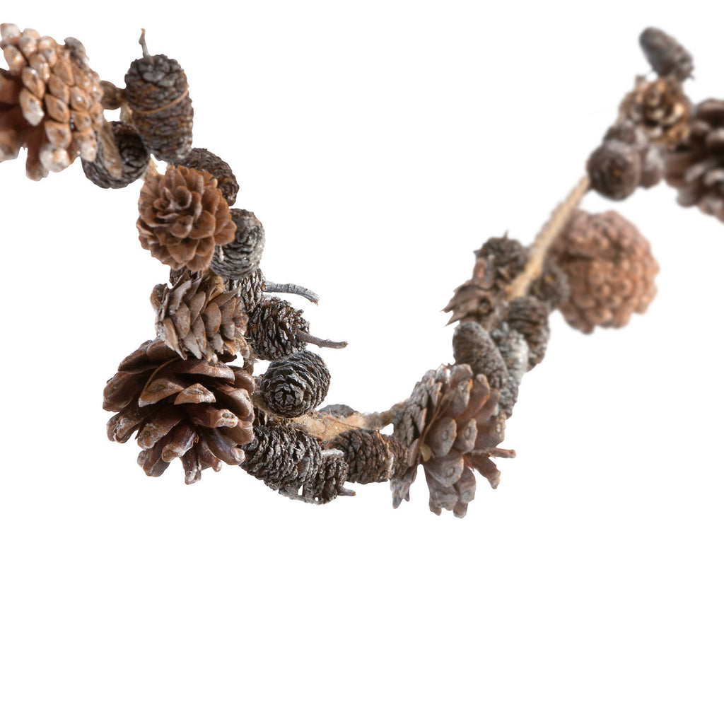 Frosted Mixed Pine Cone Garland - Bombay Mercantile