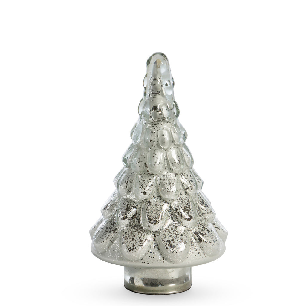 Icy Glass Tabletop Fir Tree - Bombay Mercantile