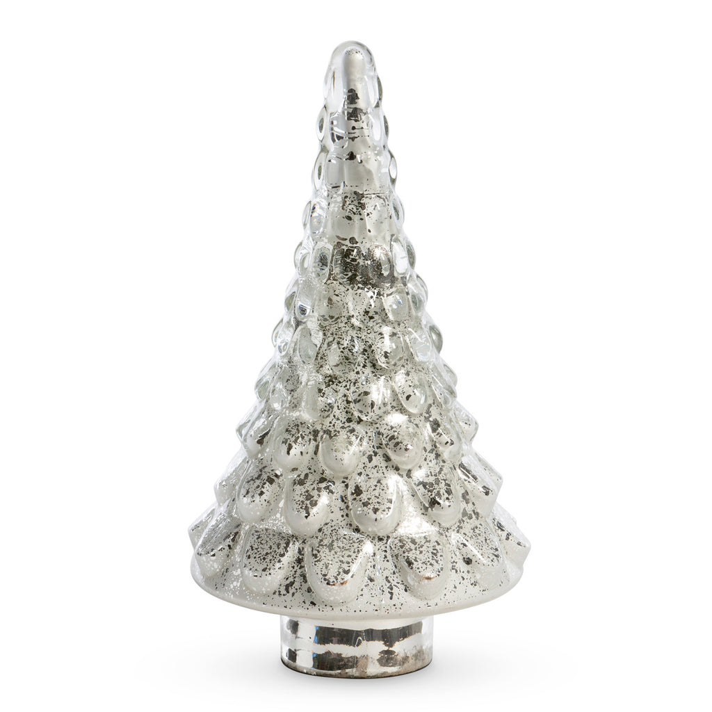 Icy Glass Tabletop Fir Tree - Bombay Mercantile