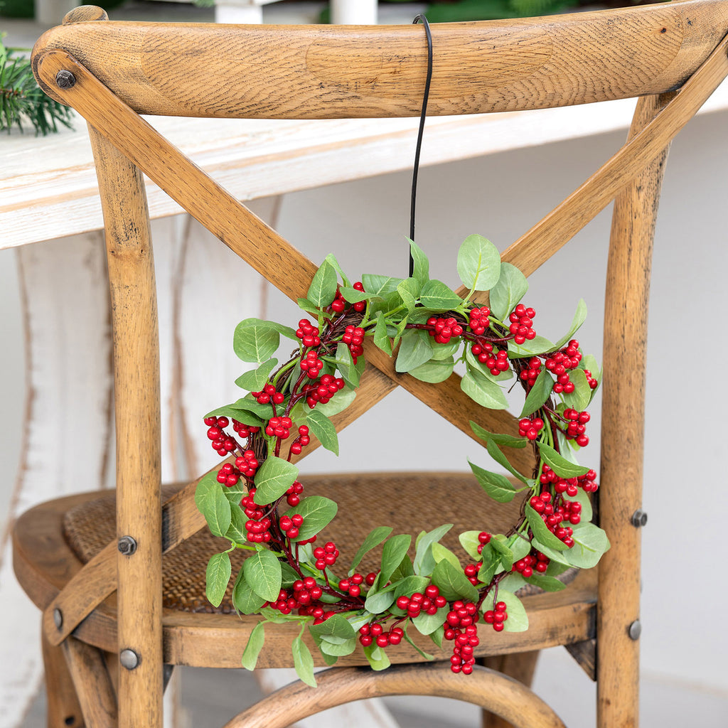 Red Berry and Bayleaf Wreath - Bombay Mercantile