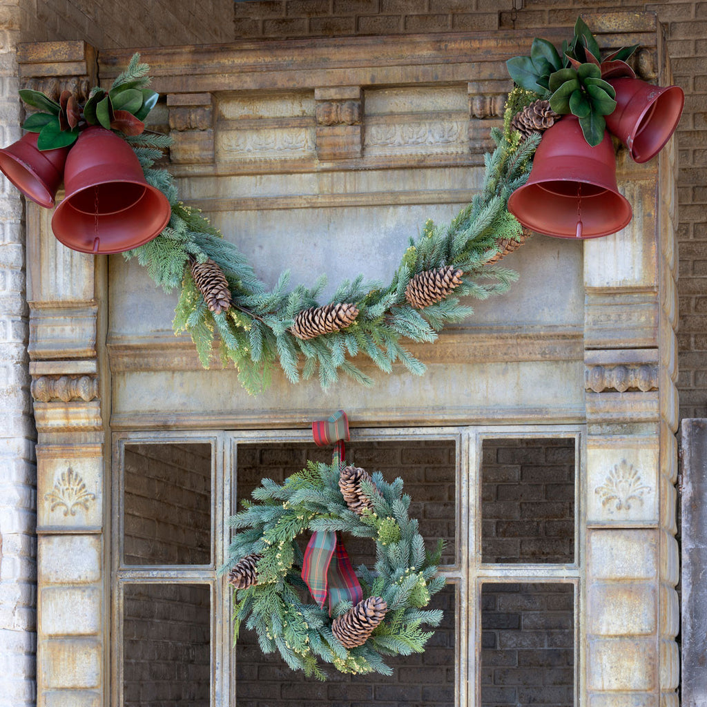 Mixed Evergreen Christmas Garland - Bombay Mercantile