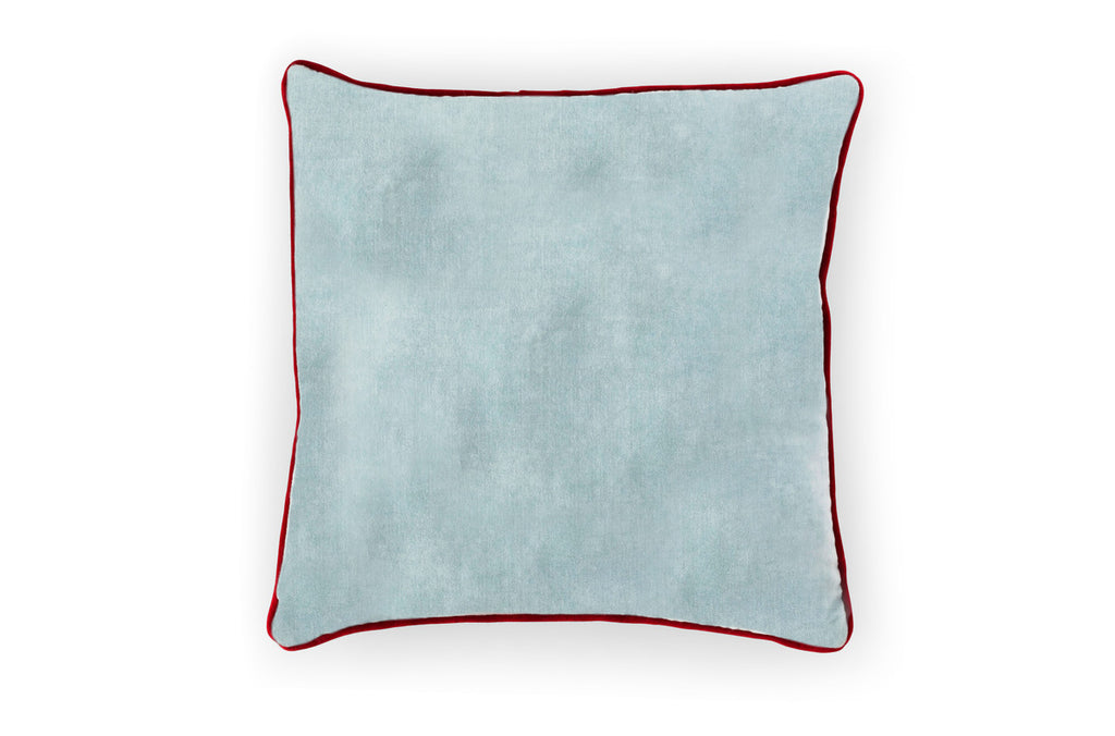 Alpine Embroidered Pattern Velvet Pillow - Bombay Mercantile