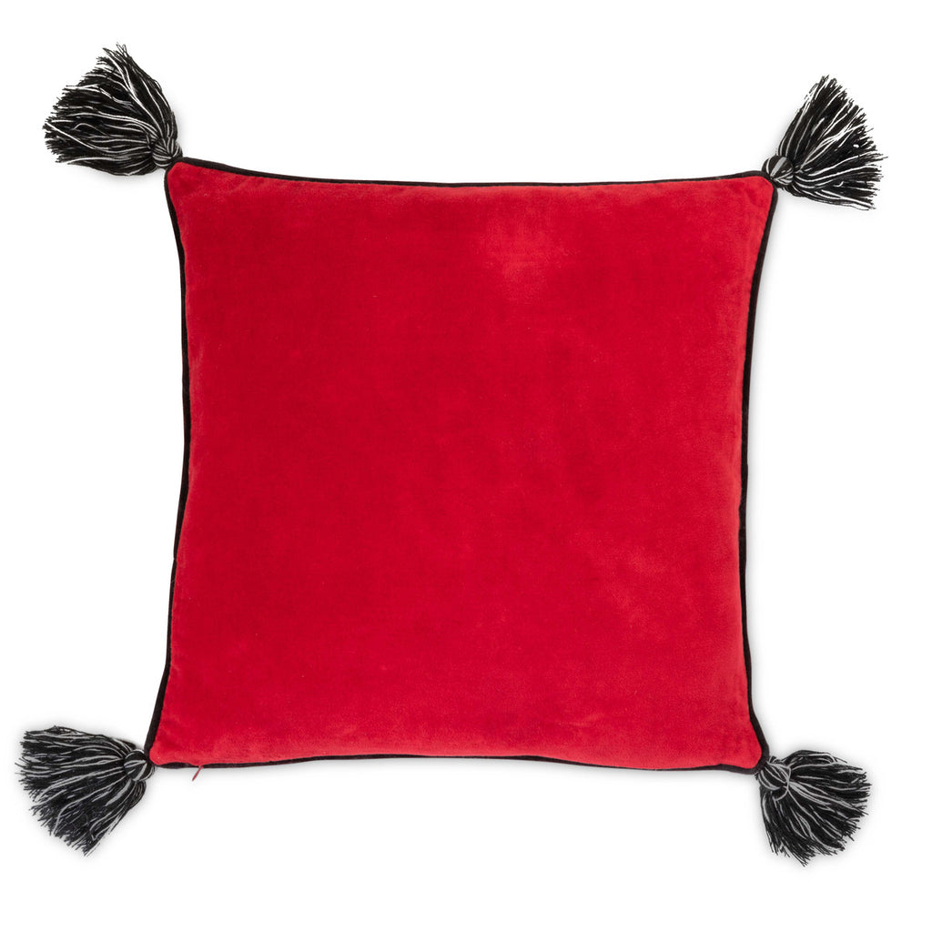 Holly Joy Velvet Pillow - Bombay Mercantile