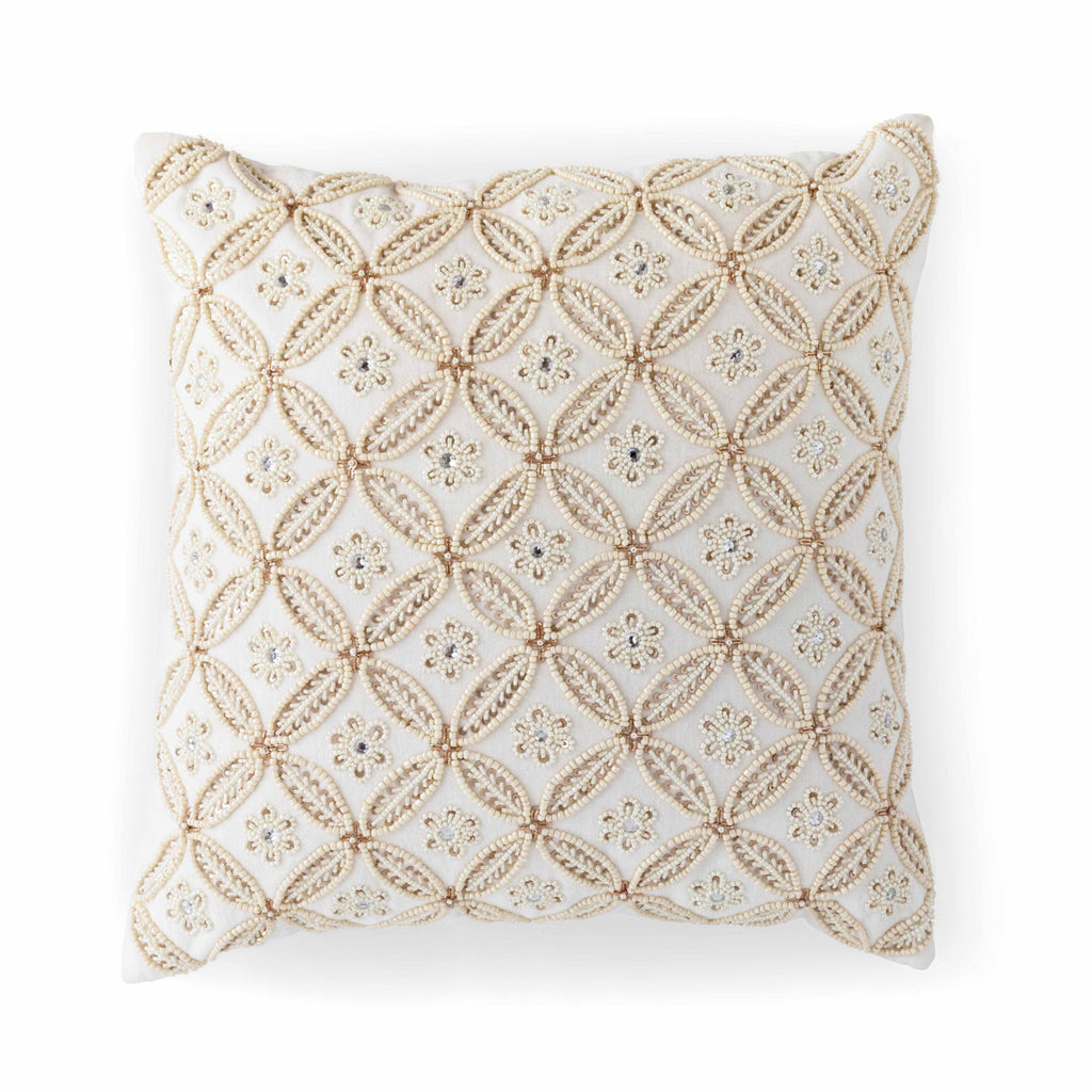 Petite Fleur Velvet Pillow - Bombay Mercantile