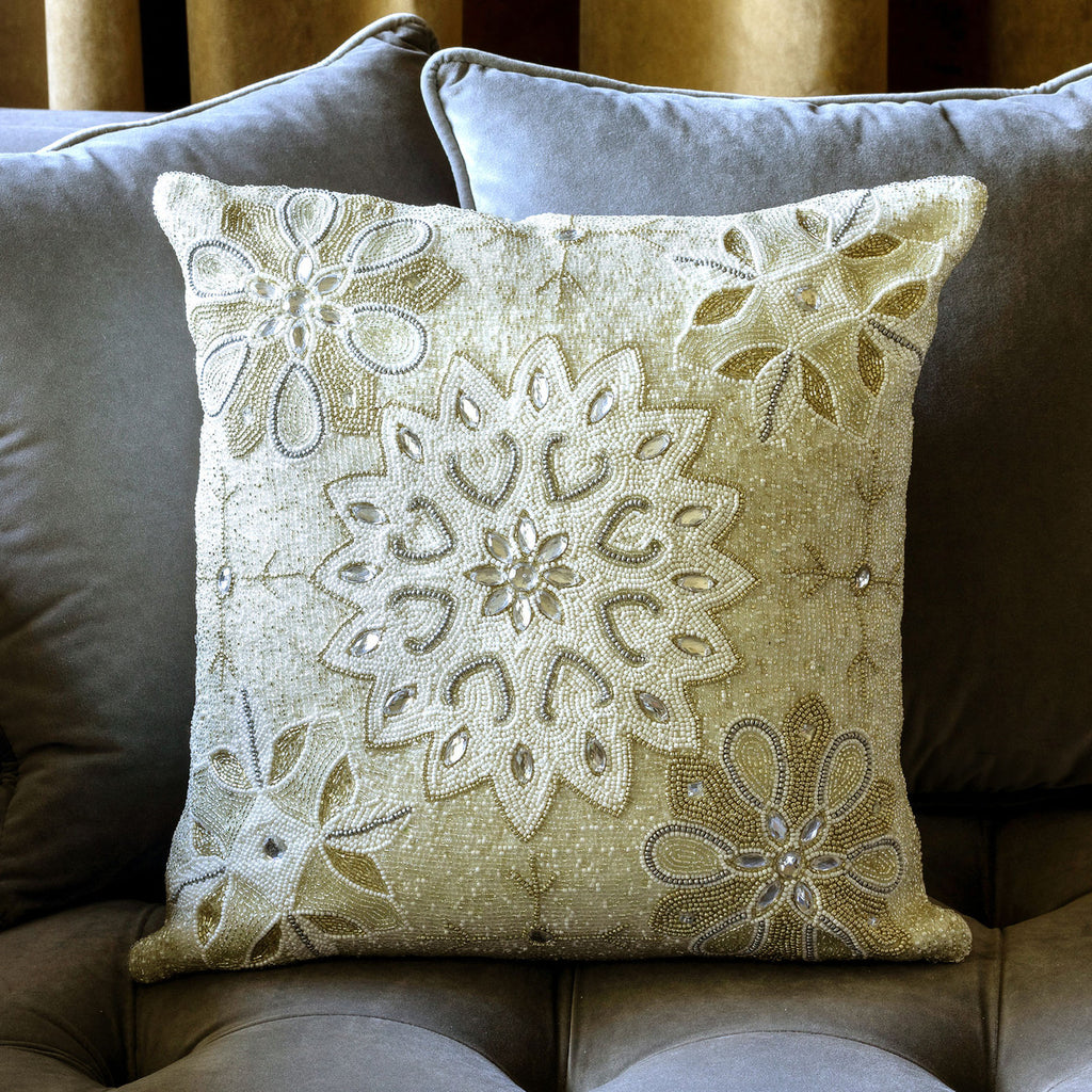 White Frost Pillow - Bombay Mercantile