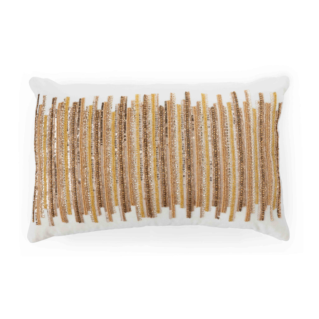 Golden Splendor Velvet Pillow - Bombay Mercantile