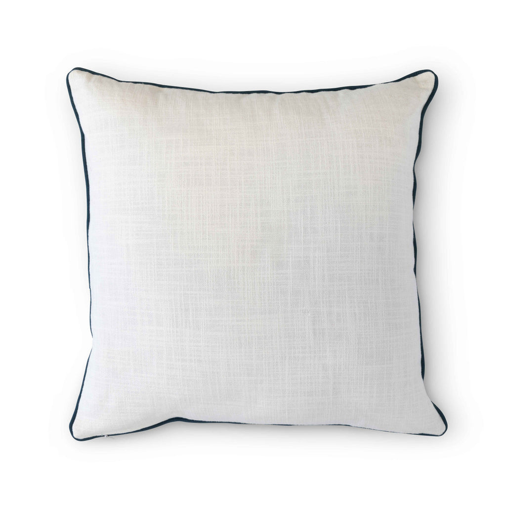 Campsite Appliqued Cotton Pillow - Bombay Mercantile