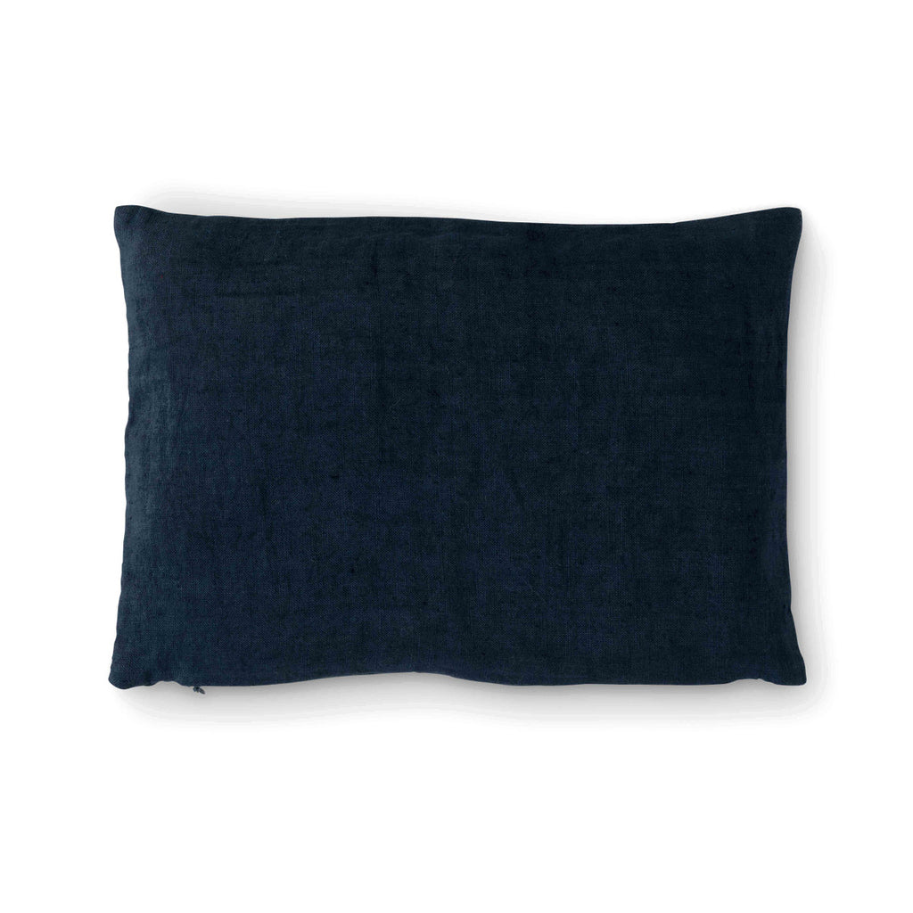 "Slow Down" Appliqued Linen Pillow - Bombay Mercantile