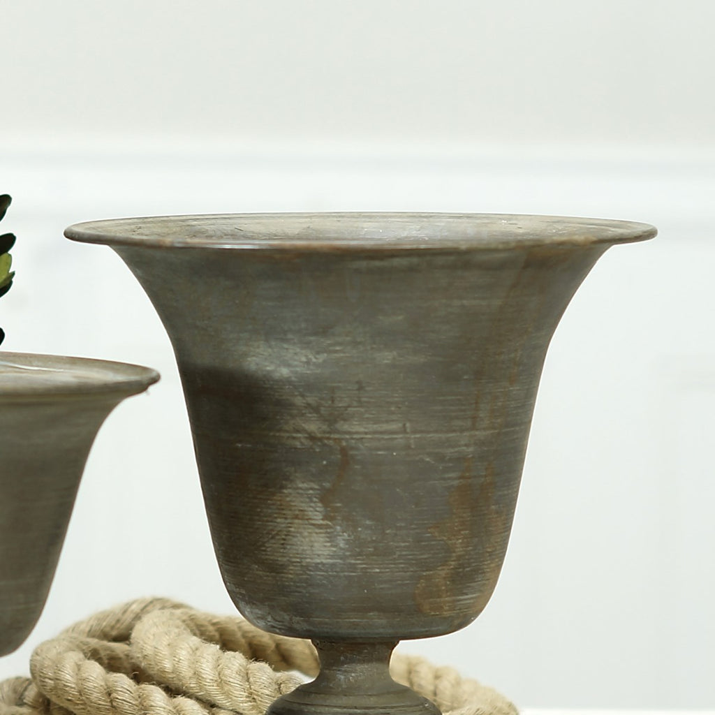 Decorative planter urns set - Bombay Mercantile