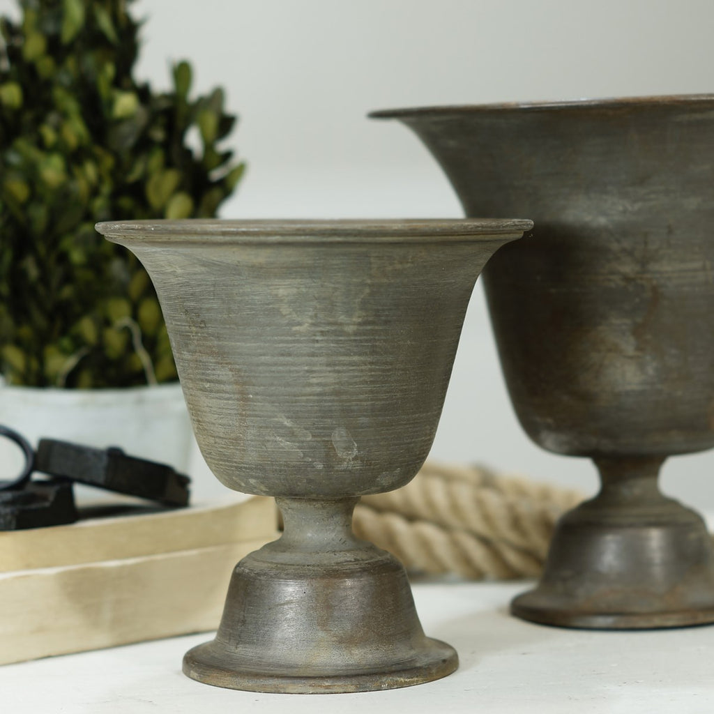 Decorative planter urns set - Bombay Mercantile