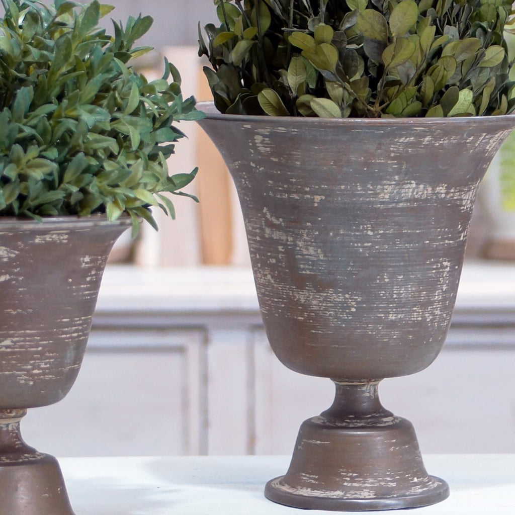 Decorative planter urns set - Bombay Mercantile
