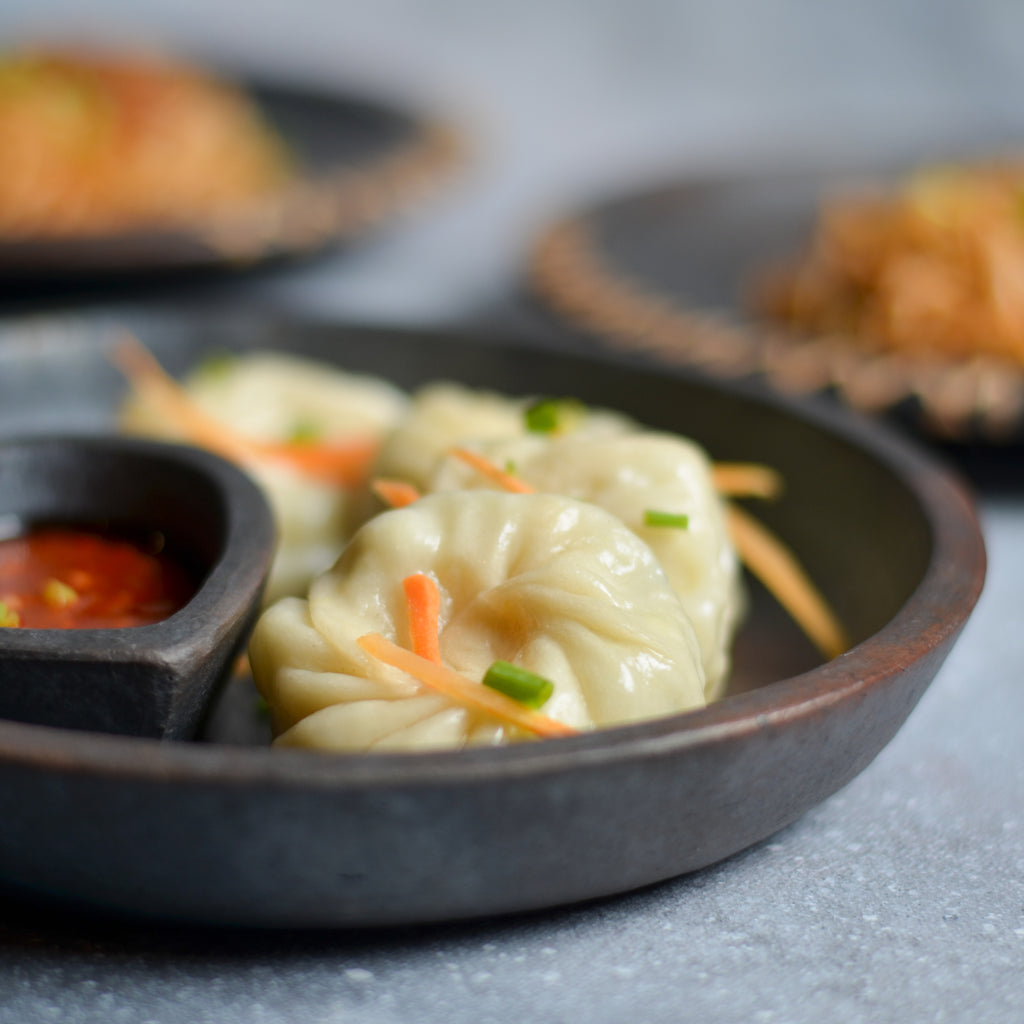Longpi Heart Chip & Dip Plate - Bombay Mercantile