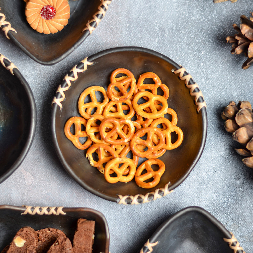 Longpi Round Snack Plate - Bombay Mercantile