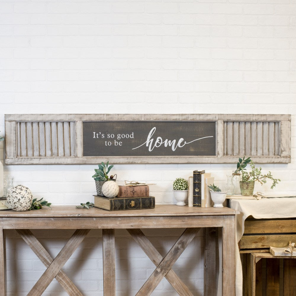 Wood Home Sign - The Nifty Decor
