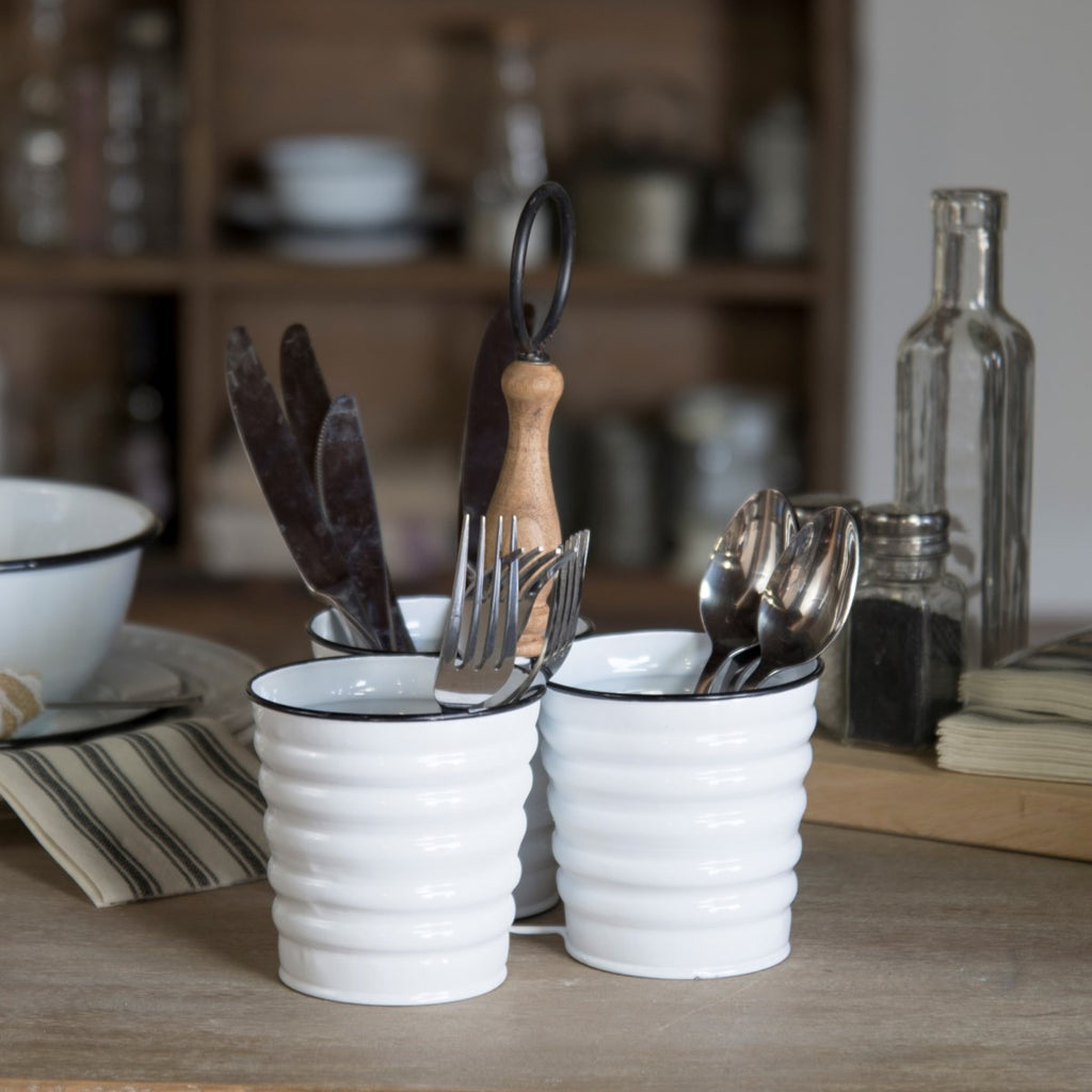 Metal utensil holder - Bombay Mercantile