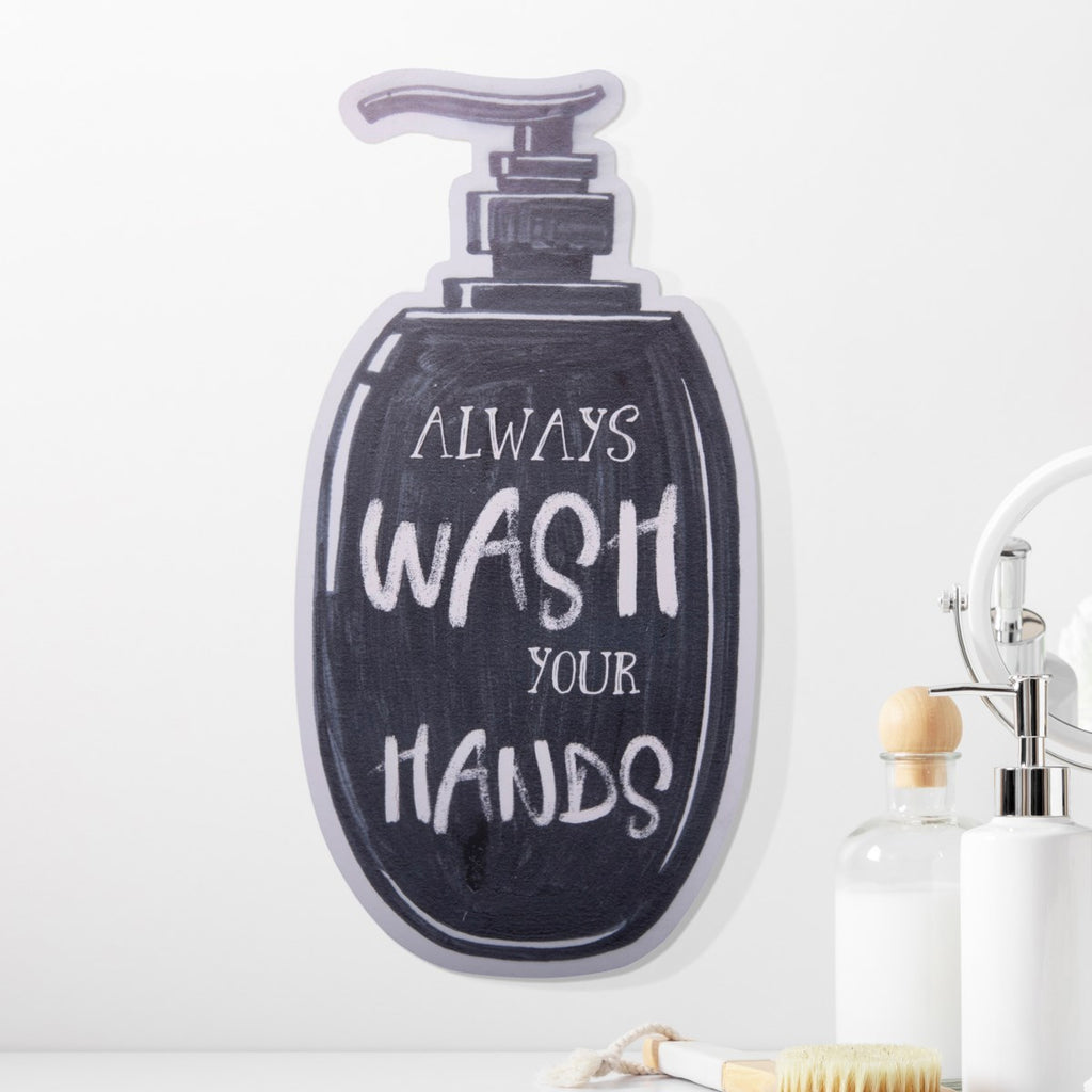 "Wash" Black metal sign - Bombay Mercantile
