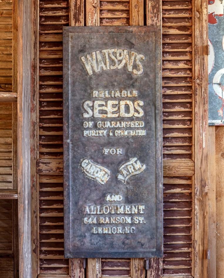 Seed Advertising Metal Sign - Bombay Mercantile